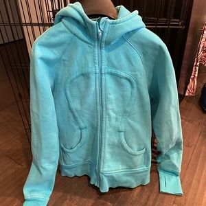 Size 10 Blue Lululemon Hooded Zip Up Sweatshirt